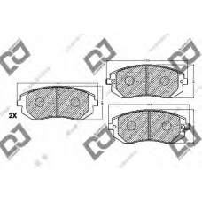 BP1062 DJ PARTS Комплект тормозных колодок, дисковый тормоз