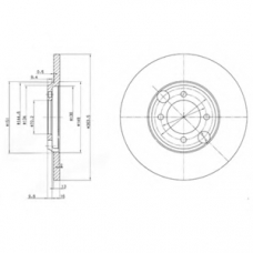 BG2508 DELPHI Тормозной диск