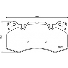 P 44 023 BREMBO Комплект тормозных колодок, дисковый тормоз