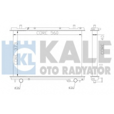 368400 KALE OTO RADYATOR Радиатор, охлаждение двигателя