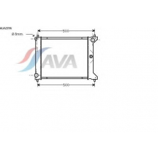 AUA2096 AVA Радиатор, охлаждение двигателя