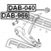 DAB-040 FEBEST Подвеска, рычаг независимой подвески колеса