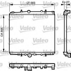 732945 VALEO Радиатор, охлаждение двигателя