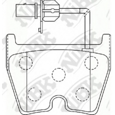 PN0432 NiBK Комплект тормозных колодок, дисковый тормоз