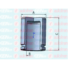 D025338 AUTOFREN SEINSA Поршень, корпус скобы тормоза