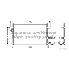 J033-17 ASHUKI Конденсатор, кондиционер