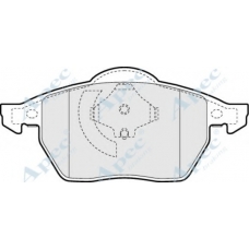 PAD930 APEC Комплект тормозных колодок, дисковый тормоз