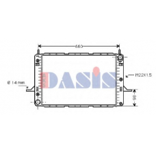 091420N AKS DASIS Радиатор, охлаждение двигателя