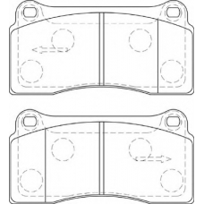 FD7286A NECTO Комплект тормозных колодок, дисковый тормоз