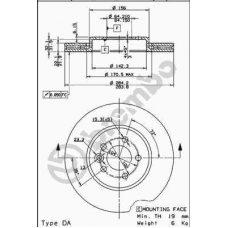 09.7879.10 BREMBO Тормозной диск