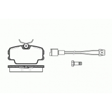 0145.11 REMSA Комплект тормозных колодок, дисковый тормоз