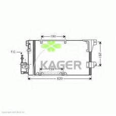 94-5260 KAGER Конденсатор, кондиционер