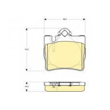 6114552 GIRLING Комплект тормозных колодок, дисковый тормоз