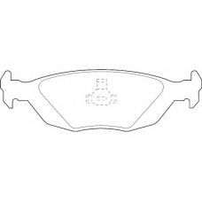 WBP21089A WAGNER LOCKHEED Комплект тормозных колодок, дисковый тормоз