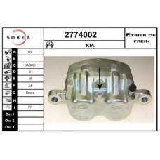 2774002 EAI Тормозной суппорт