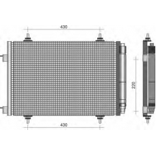 350203380000 MAGNETI MARELLI Конденсатор, кондиционер