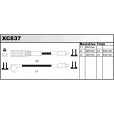 XC837 QUINTON HAZELL Комплект проводов зажигания