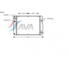 PR2015 AVA Радиатор, охлаждение двигателя