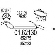 01.62130 MTS Глушитель выхлопных газов конечный