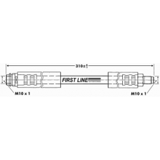 FBH6810 FIRST LINE Тормозной шланг