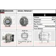 DRA0305 DELCO REMY Генератор