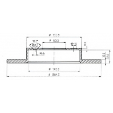 BDC4816 QH Benelux Тормозной диск