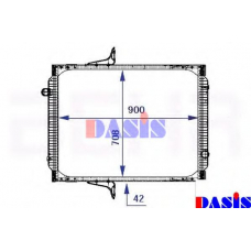 390014N AKS DASIS Радиатор, охлаждение двигателя