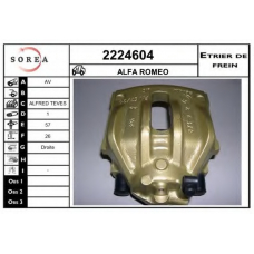 2224604 EAI Тормозной суппорт