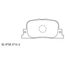 KD2721 ASIMCO Комплект тормозных колодок, дисковый тормоз
