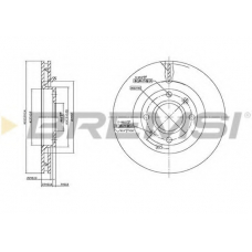 DBB140V BREMSI Тормозной диск