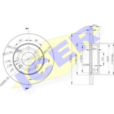 78BD1702-2 ICER Тормозной диск