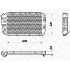 350213641000 MAGNETI MARELLI Радиатор, охлаждение двигателя