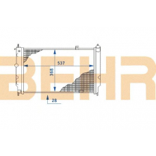 2110422 BEHR Radiator