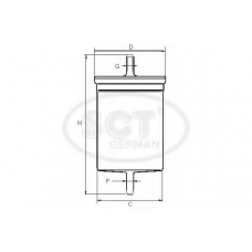 ST 6085 SCT Топливный фильтр