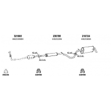 790154S TESH Exhaust system