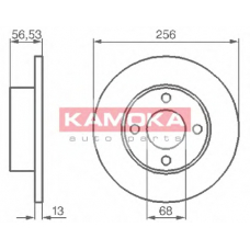 103636 KAMOKA Тормозной диск