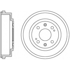 VBD644 MOTAQUIP Тормозной барабан