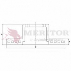 MBR5046 MERITOR Тормозной диск