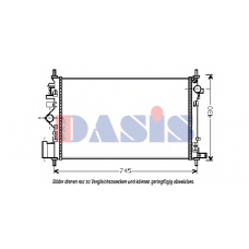 150096N AKS DASIS Радиатор, охлаждение двигателя