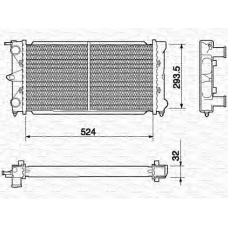 350213645000 MAGNETI MARELLI Радиатор, охлаждение двигателя