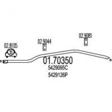 01.70350 MTS Труба выхлопного газа