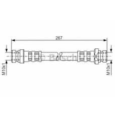 1 987 476 901 BOSCH Тормозной шланг