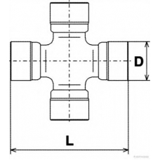 J2922006 HERTH+BUSS JAKOPARTS Шарнир, продольный вал