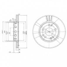 BG2771 DELPHI Тормозной диск