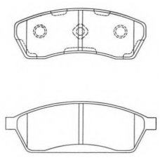 ASN-2005 AISIN Комплект тормозных колодок, дисковый тормоз