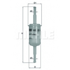 KL 15 OF MAHLE Топливный фильтр