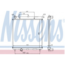 61277 NISSENS Радиатор, охлаждение двигателя
