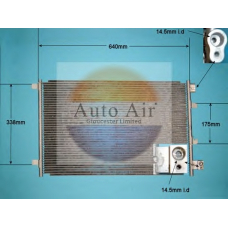16-1342 AUTO AIR GLOUCESTER Конденсатор, кондиционер