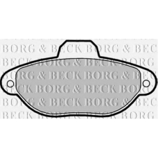 BBP1738 BORG & BECK Комплект тормозных колодок, дисковый тормоз