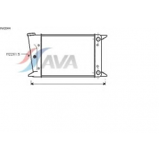 VW2044 AVA Радиатор, охлаждение двигателя